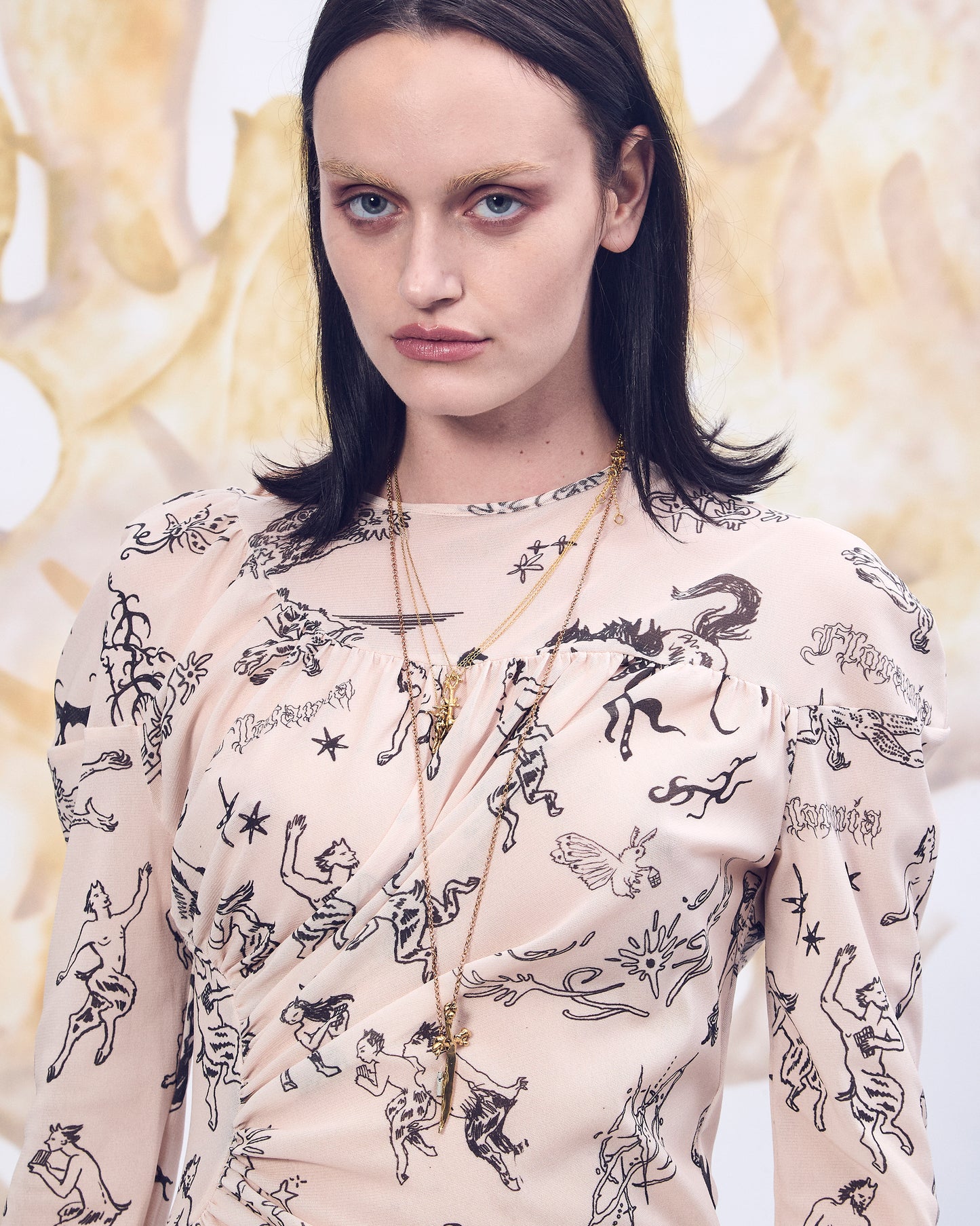 Golden Mandrake collier