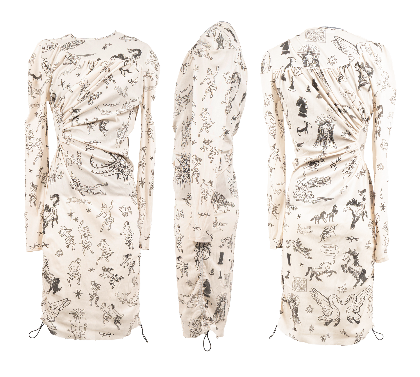 Tulle short tattoos dress