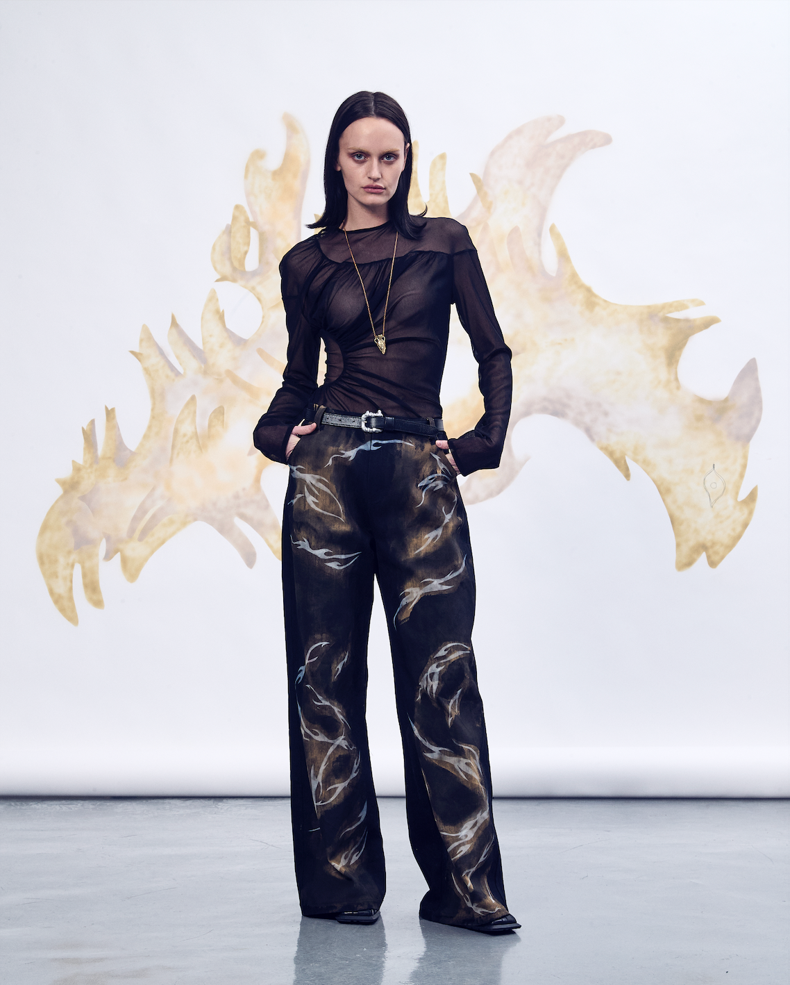 Brushed Flames Jeans
