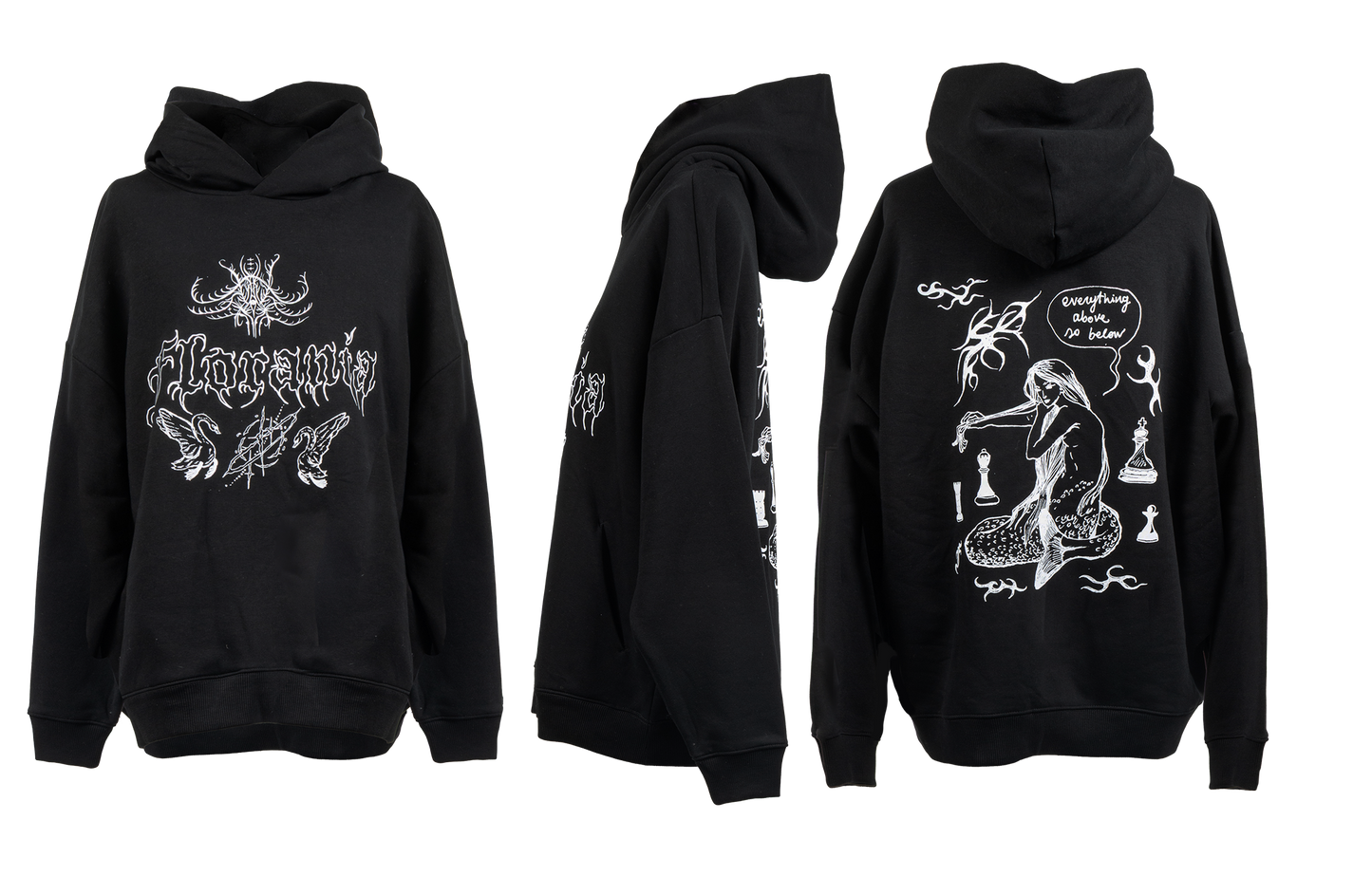 Alchemy organic printed hoodie