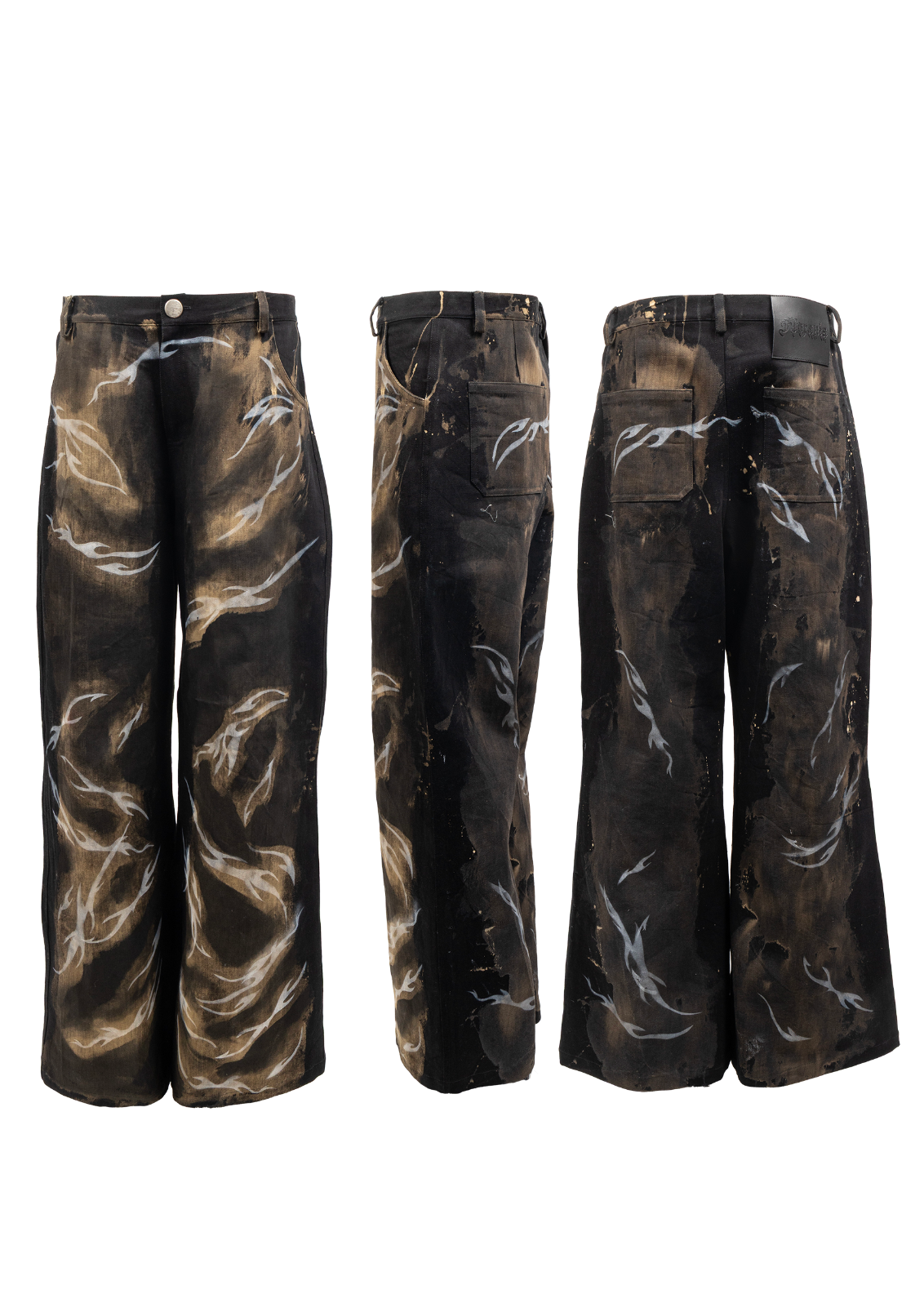 Brushed Flames Jeans