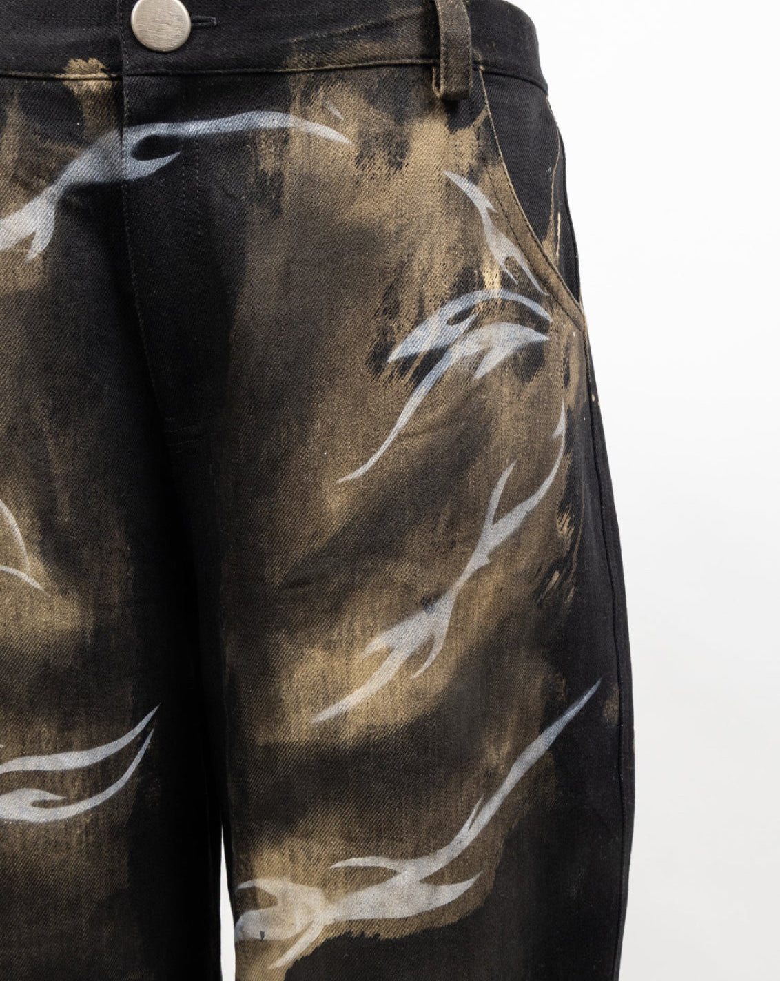 Brushed Flames Jeans
