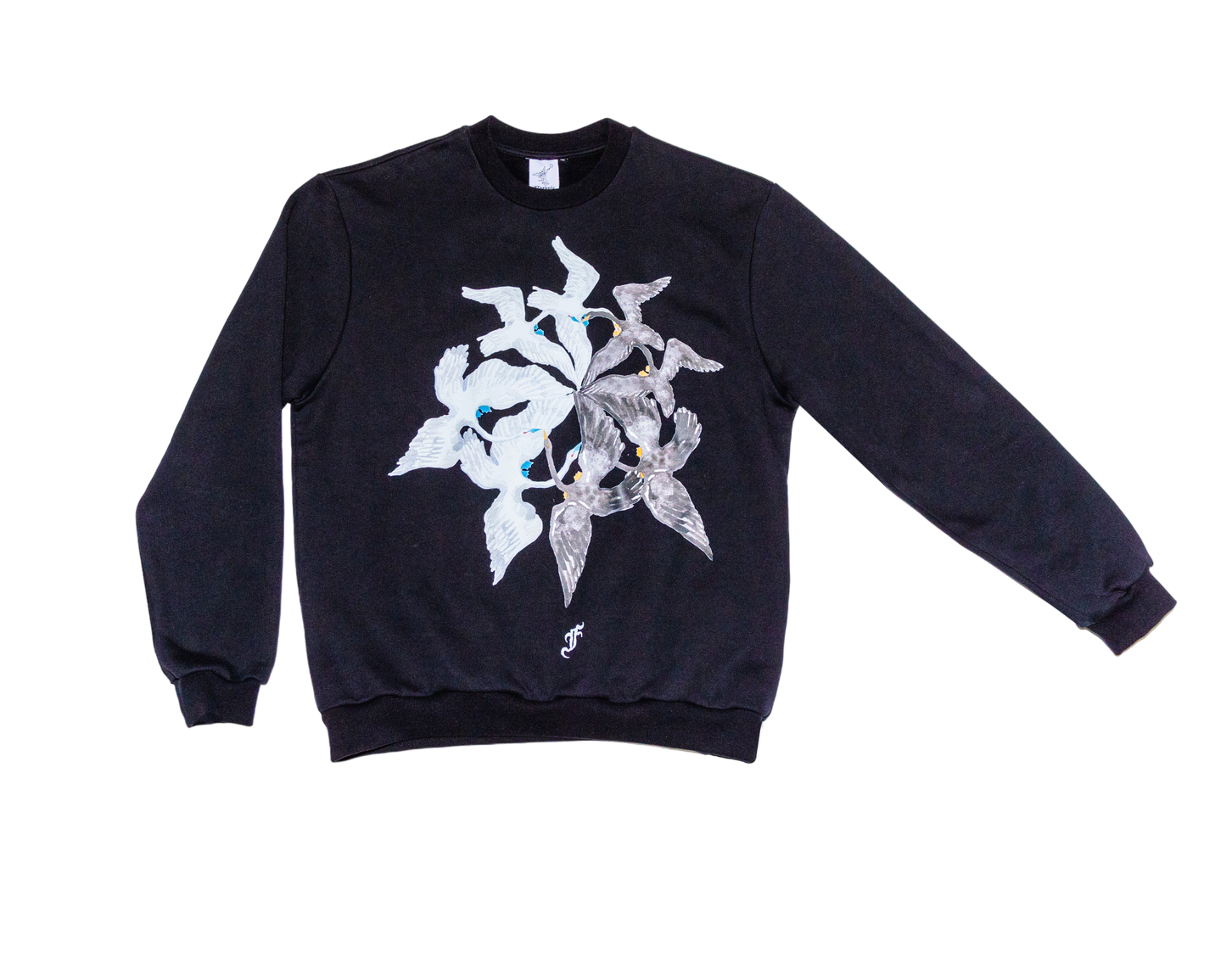 Swan print sweatshirt