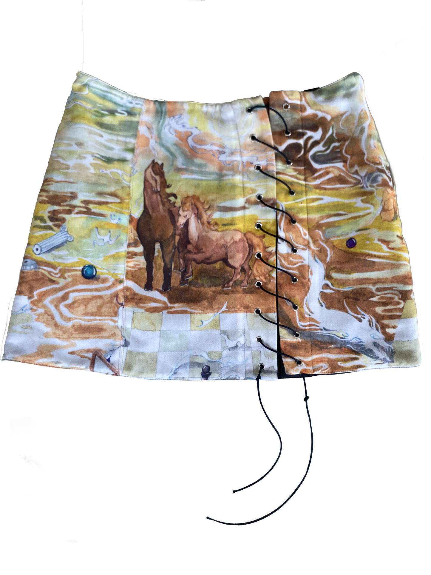 Horses mini skirt