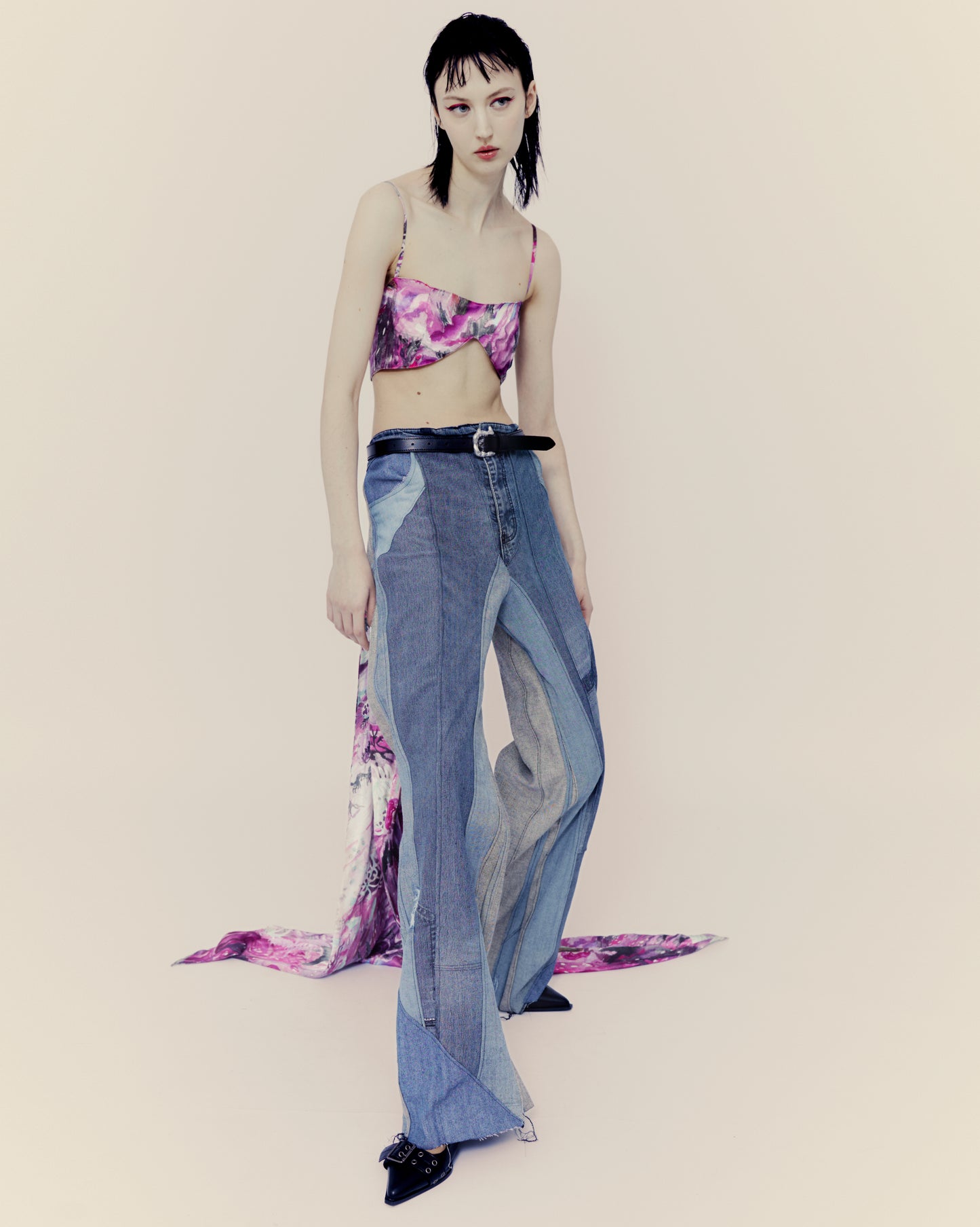 Florania's triangle jeans