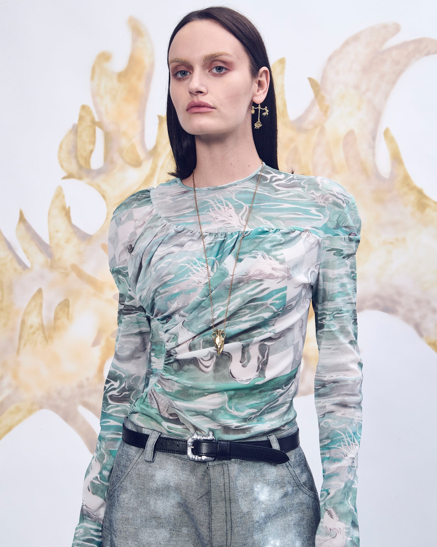 Silver Boat earrings