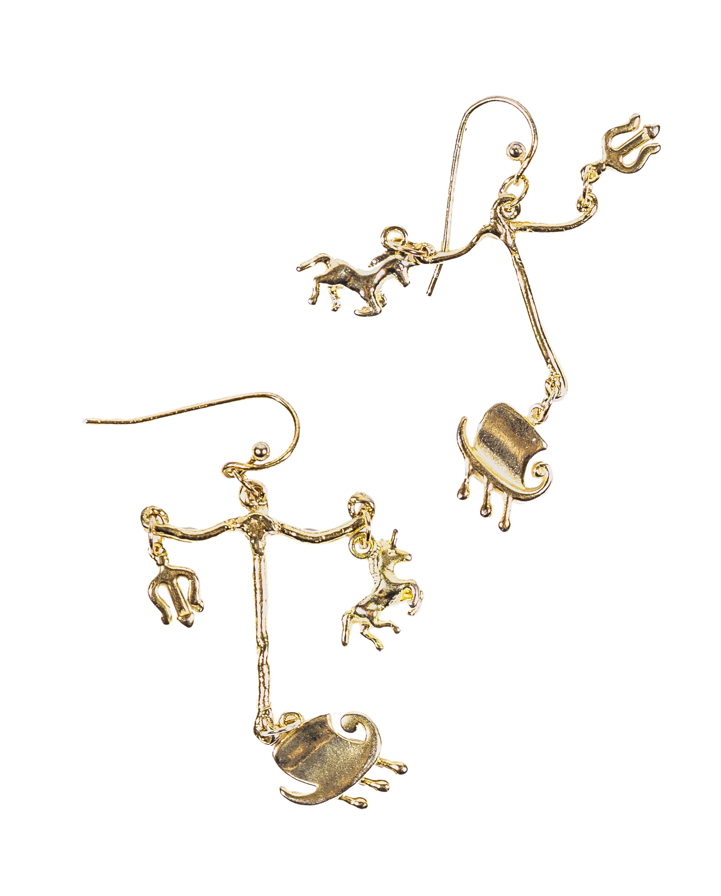 Golden Boat earrings