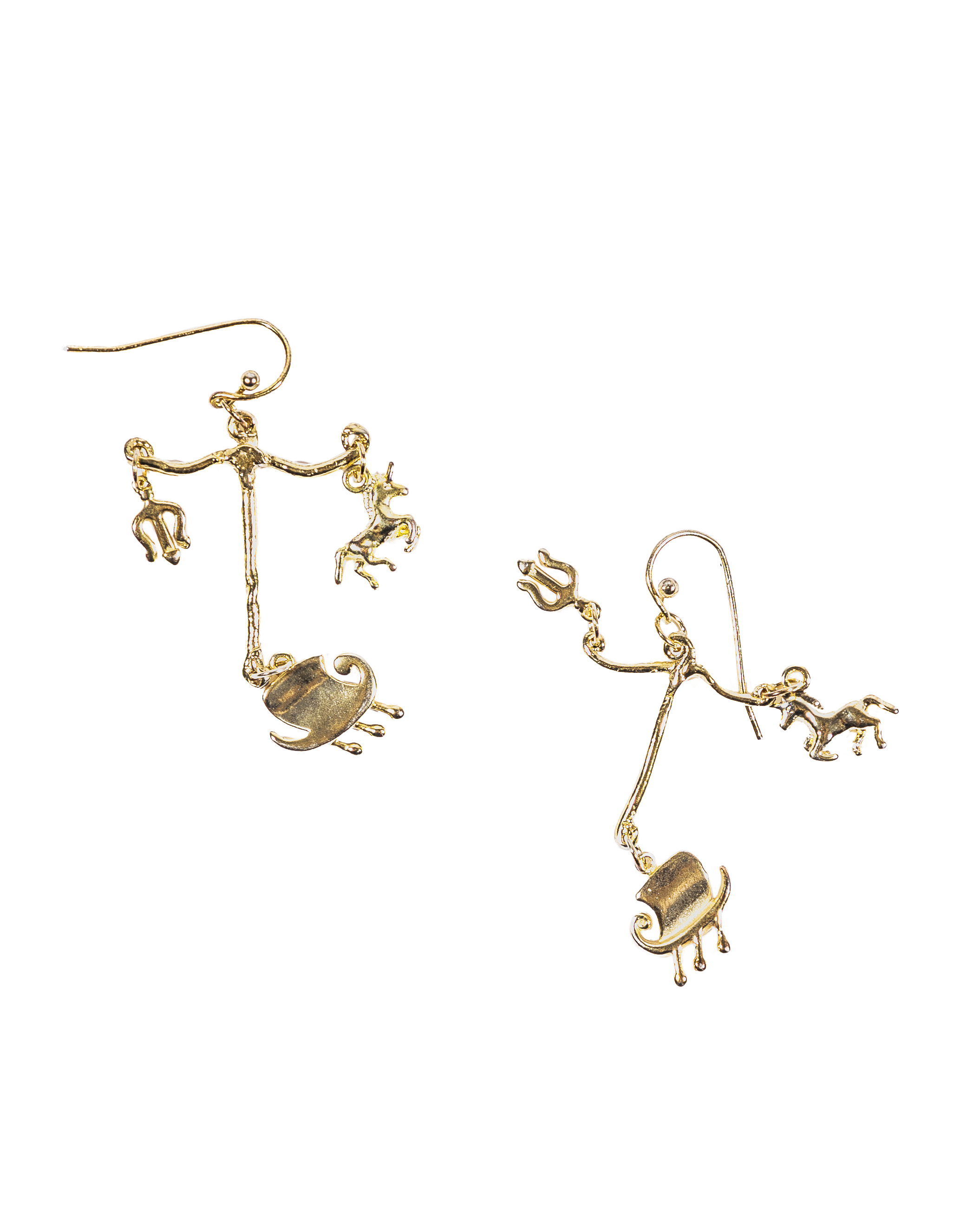 Golden Boat earrings