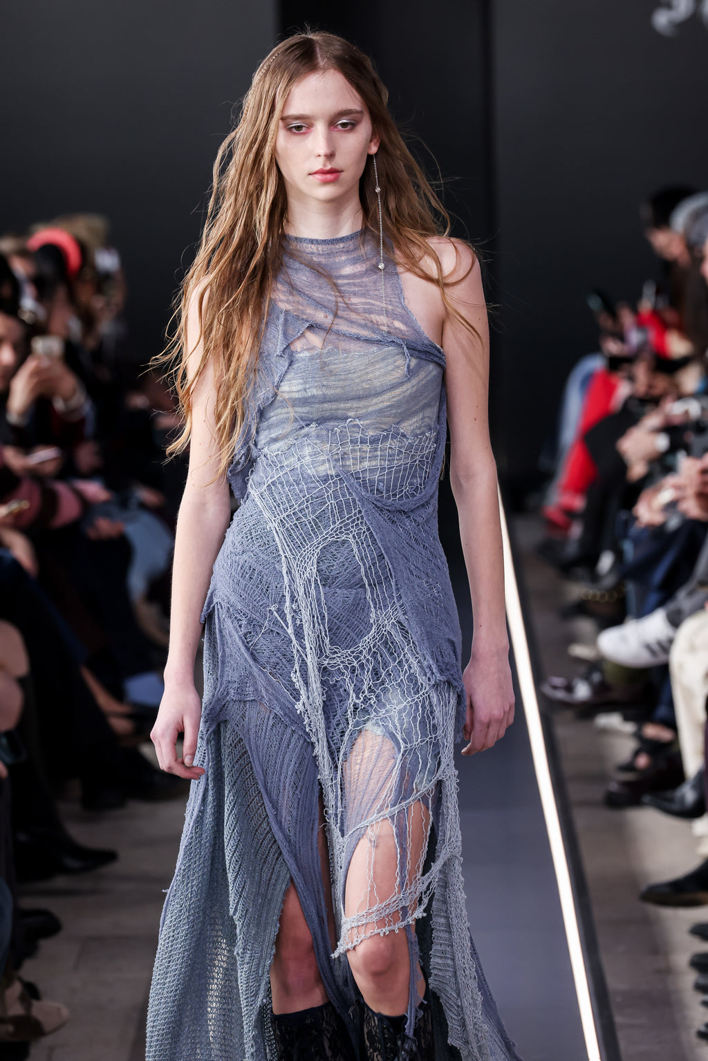 Naiad knit draped dress