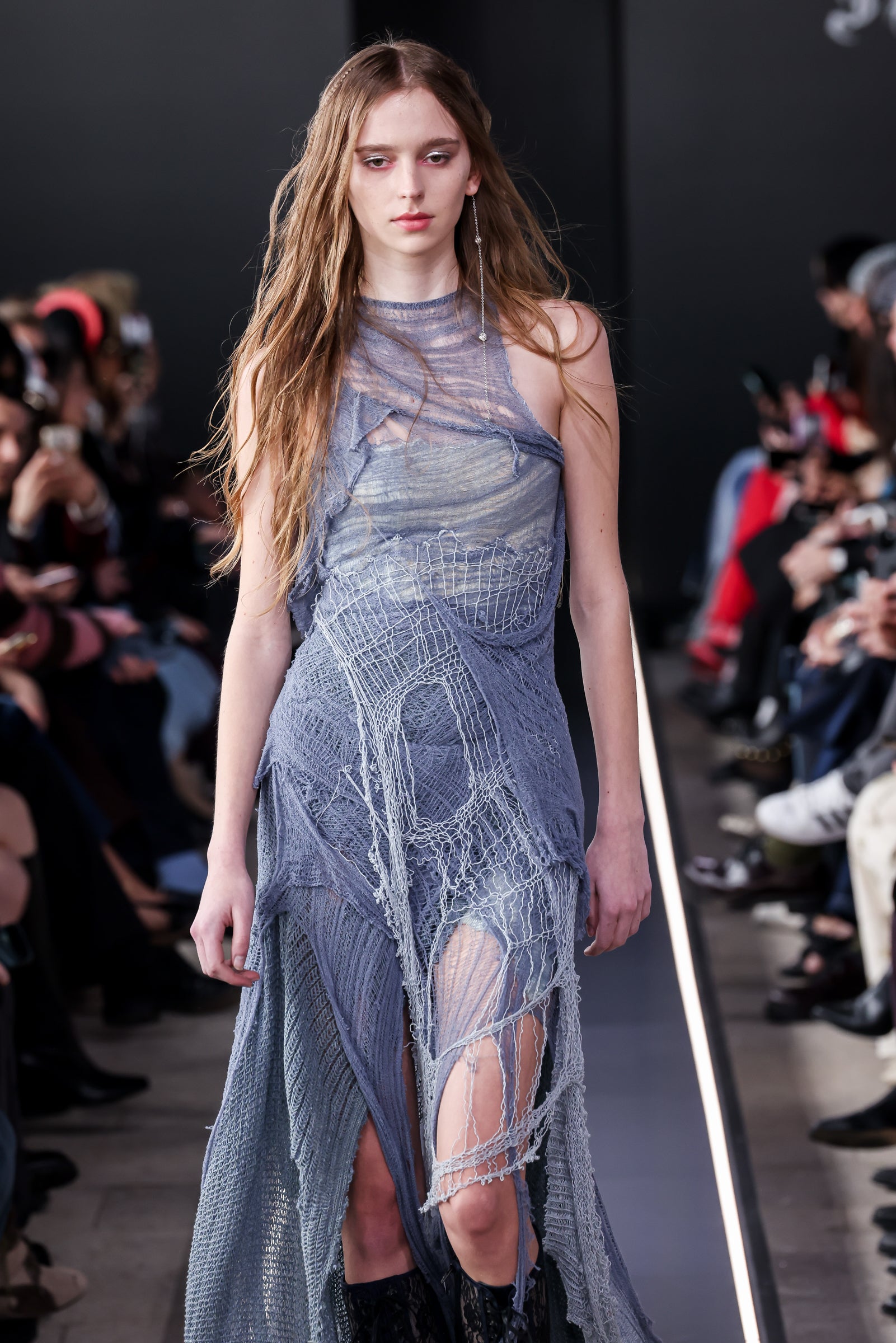 Naiad knit draped dress