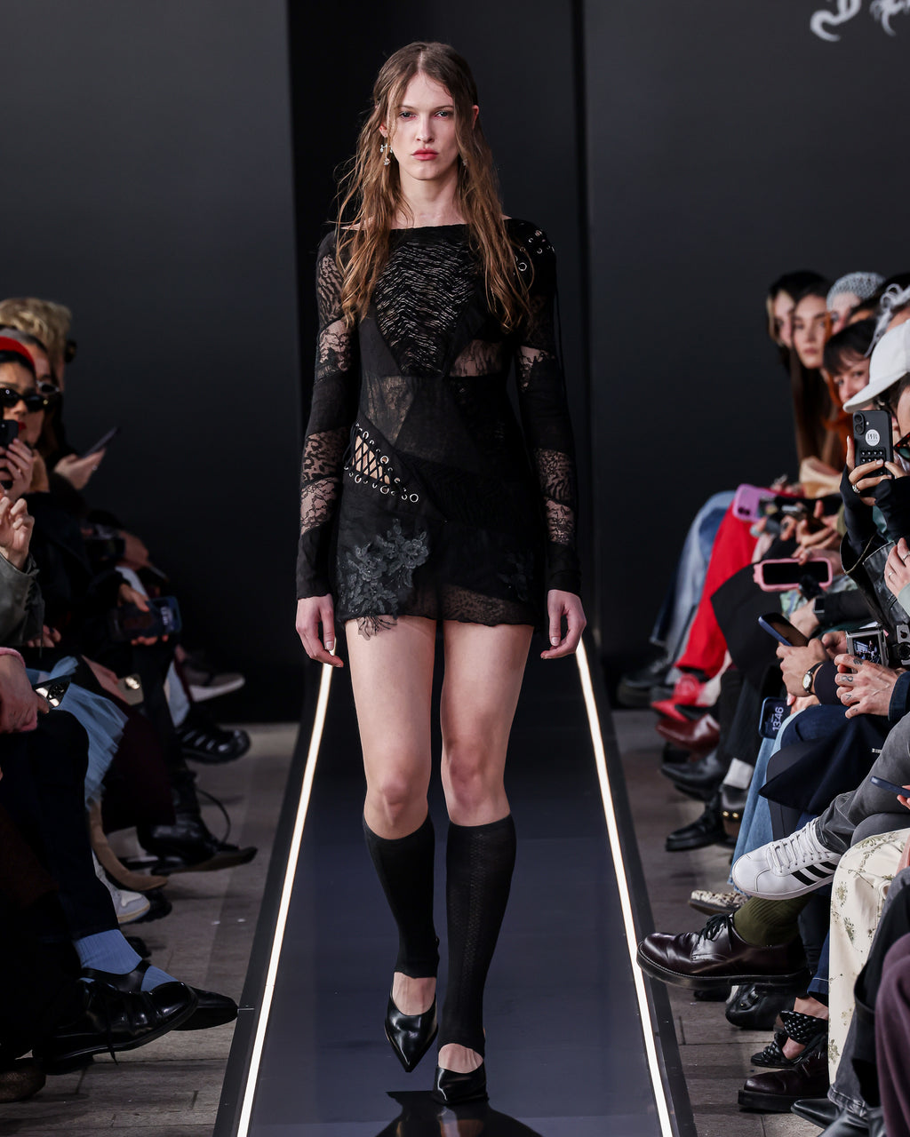 Shadows black lace dress