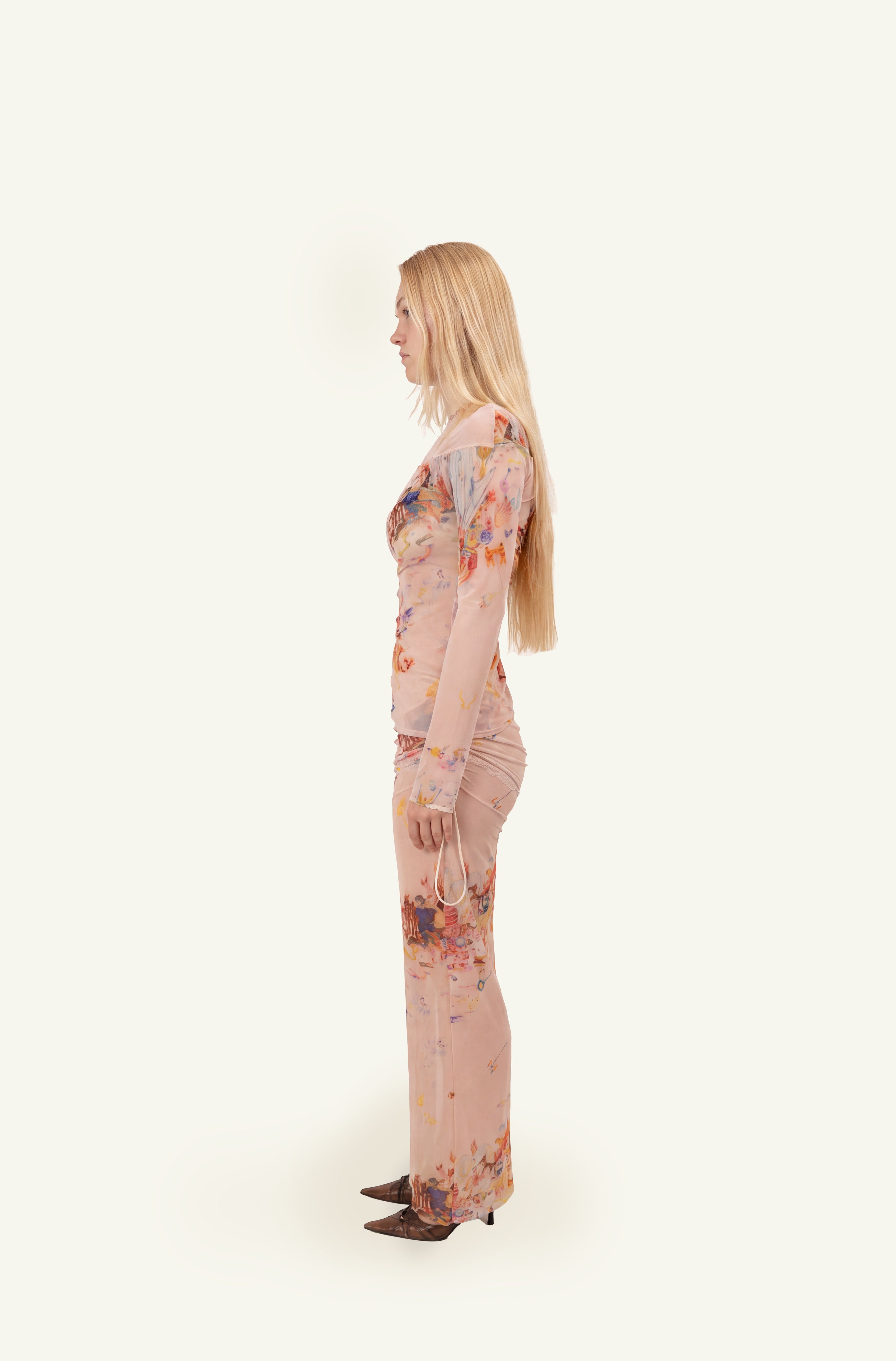 Sheer '70s si-fi skirt