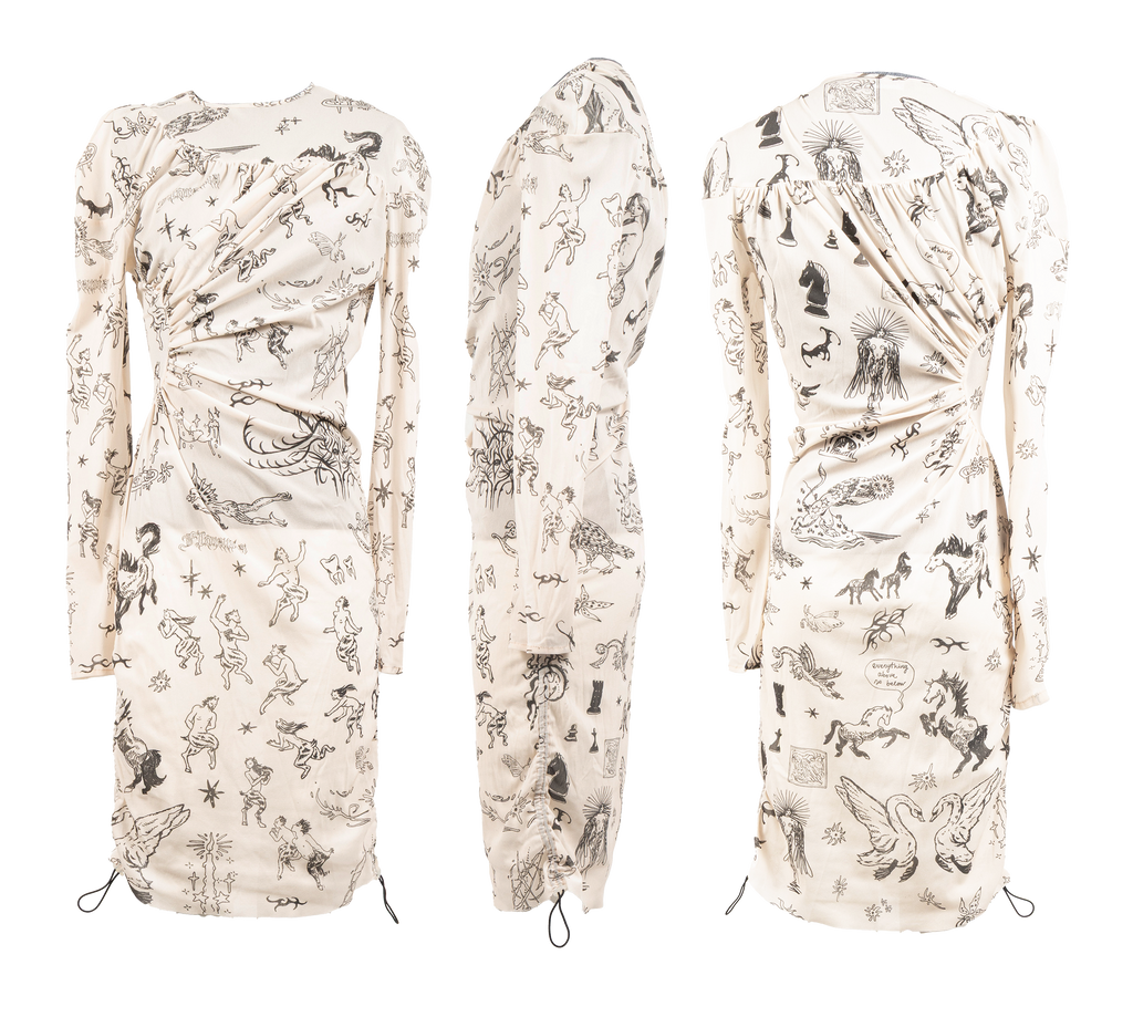 Alchemic Tattoos adjustable mini dress