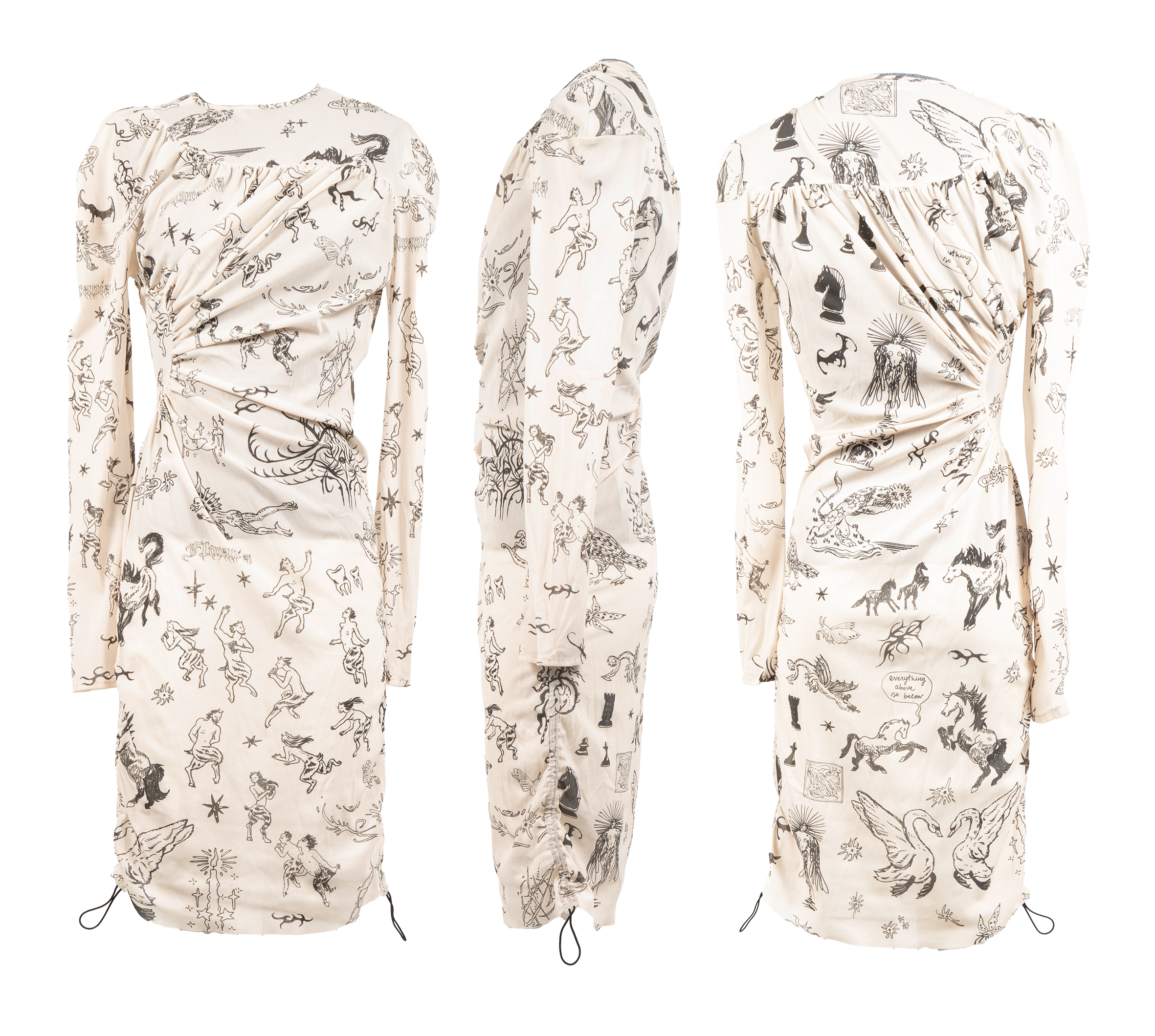 Alchemic Tattoos adjustable mini dress