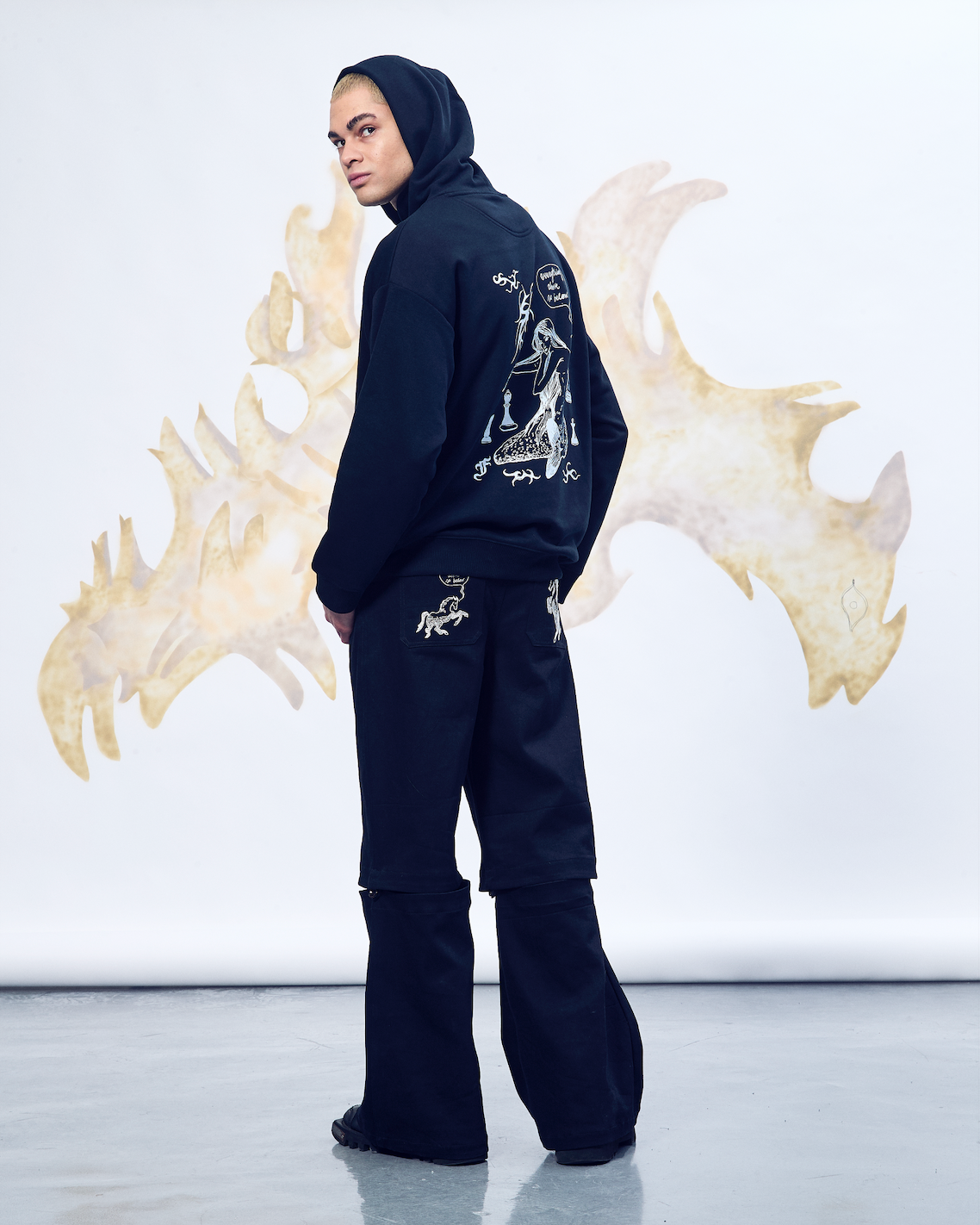 Alchemy organic printed hoodie
