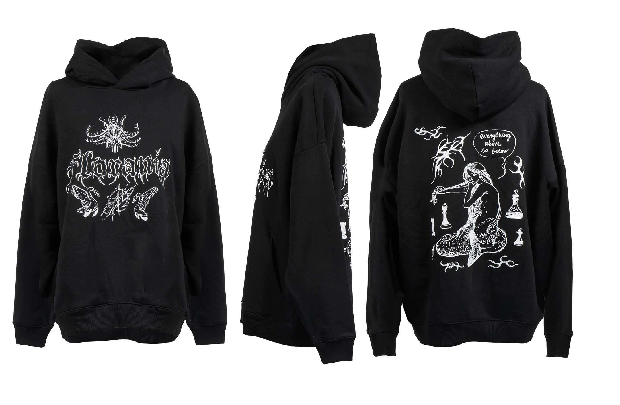 Alchemy organic printed hoodie