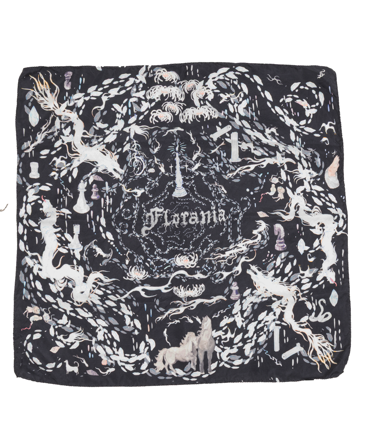 Tattoos organic silk foulard