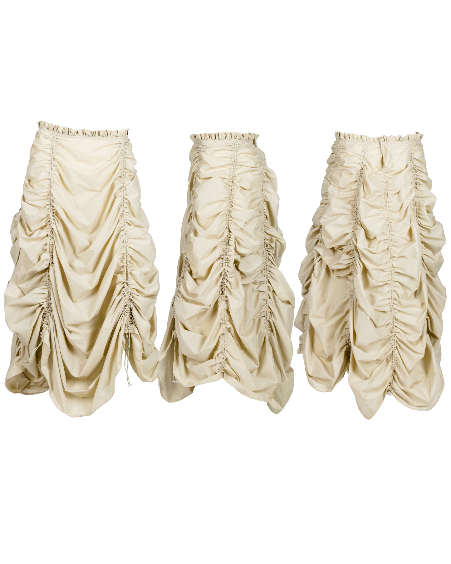 Parachute dress / skirt in green tea