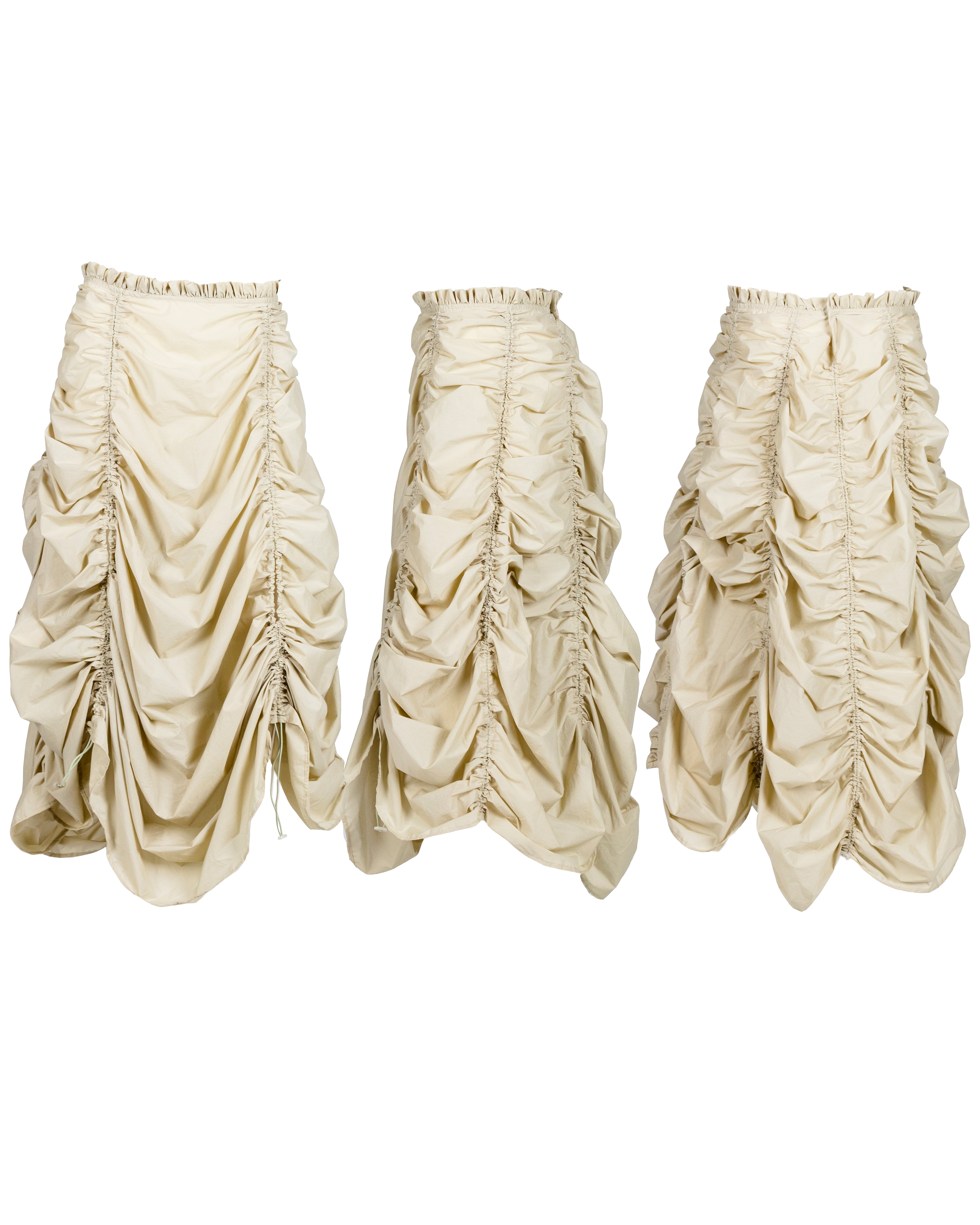 Parachute dress / skirt in green tea