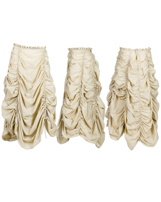 Parachute dress / skirt in green tea