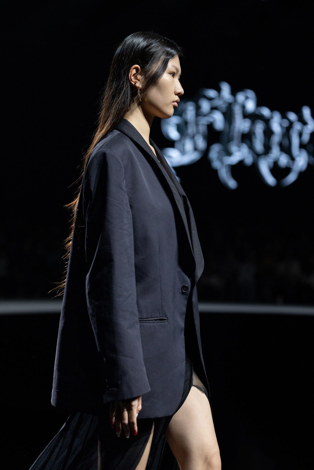 Leonora sheer paneled dress