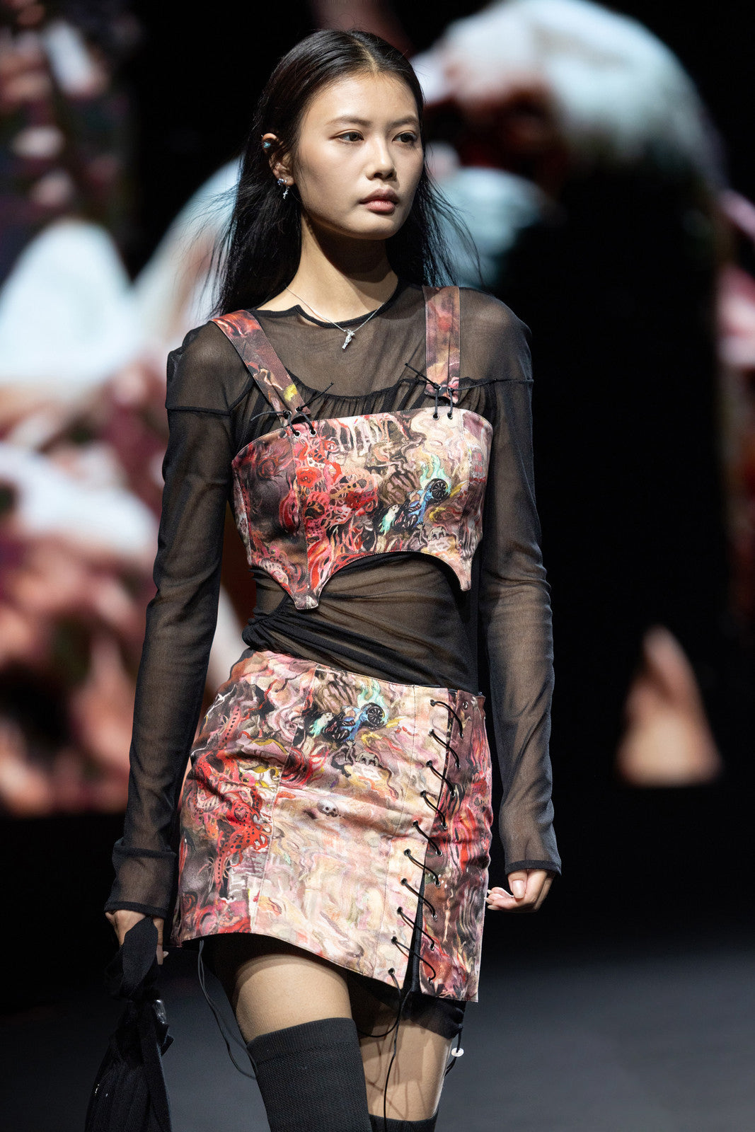 Metal Duomo reversible mini skirt