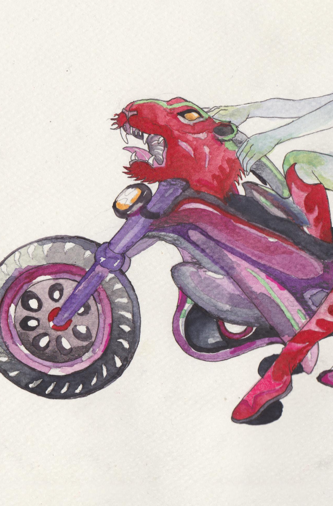 Motorcycle original drawing