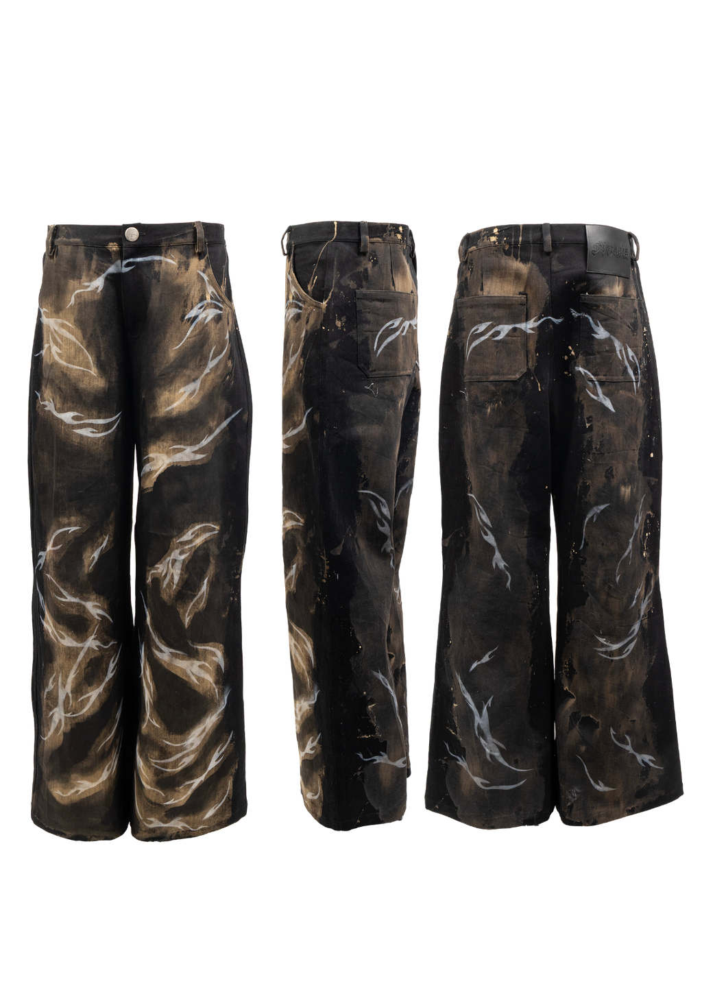 Brushed Flames Jeans