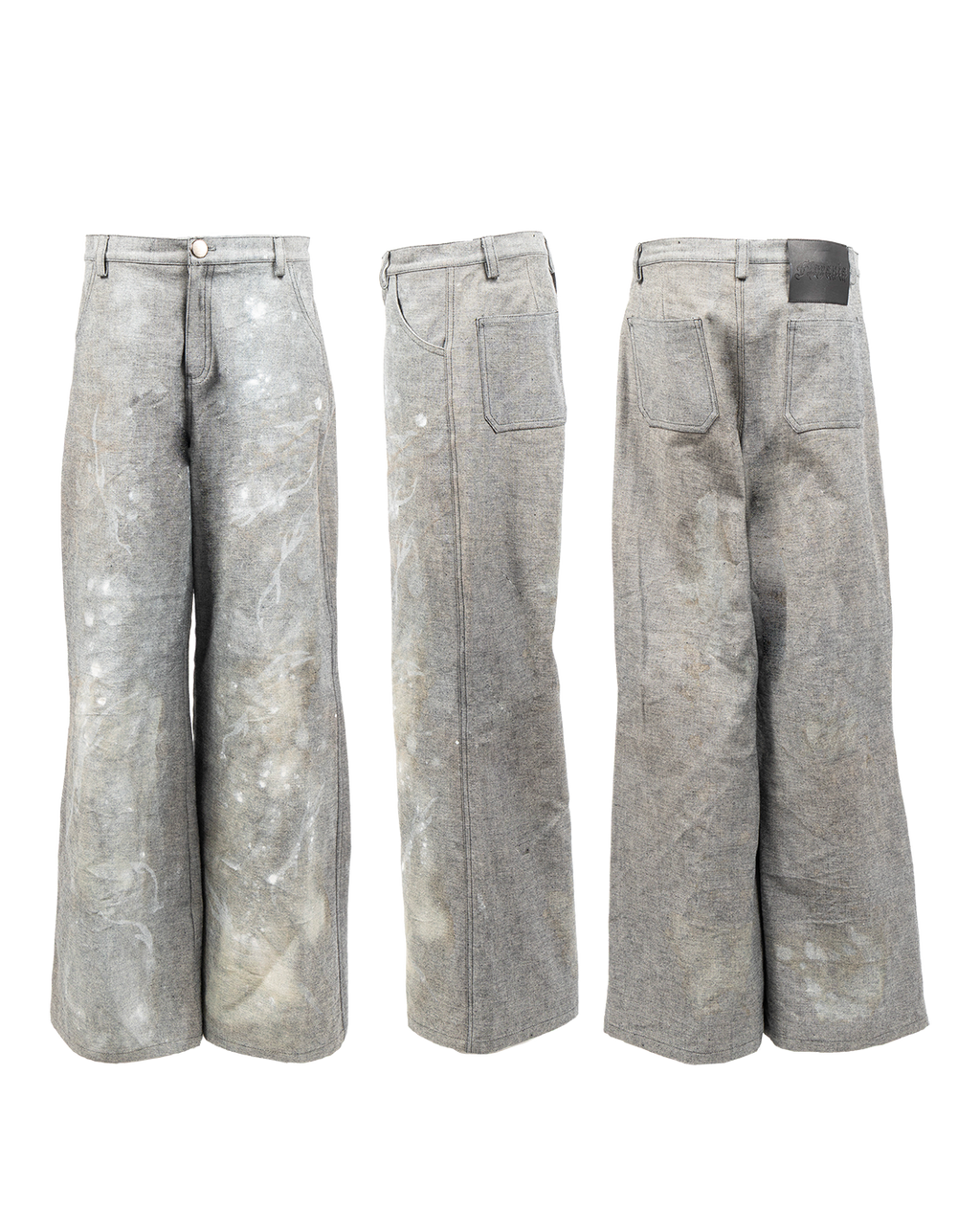 Airbrushed clouds jeans