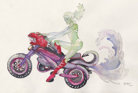 Motorcycle original drawing