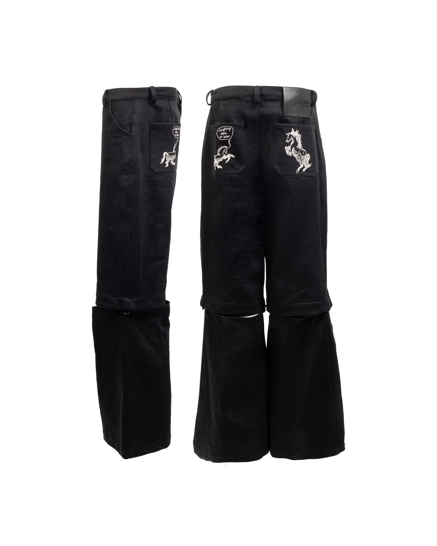 Detachable leg 'Alchemy' trousers