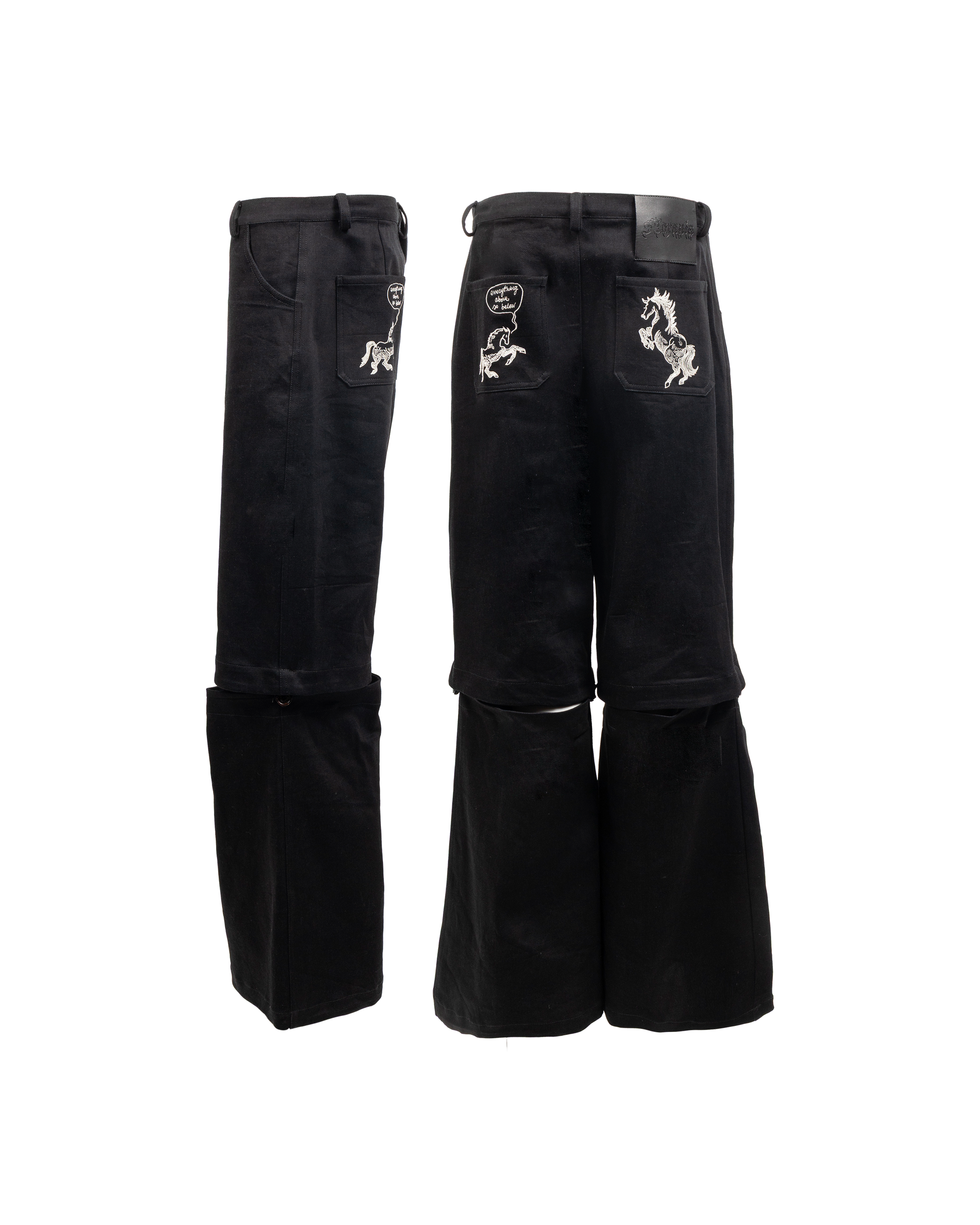 Detachable leg 'Alchemy' trousers