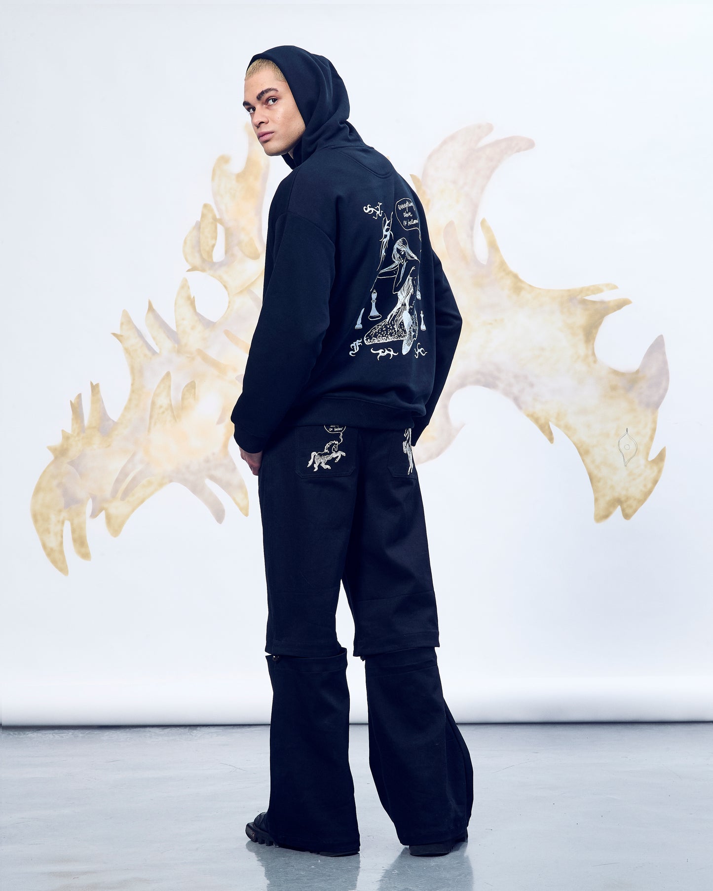 Detachable leg 'Alchemy' trousers