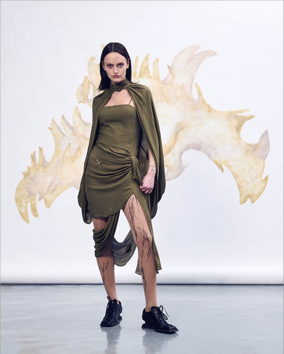 Golden Sword necklace-belt