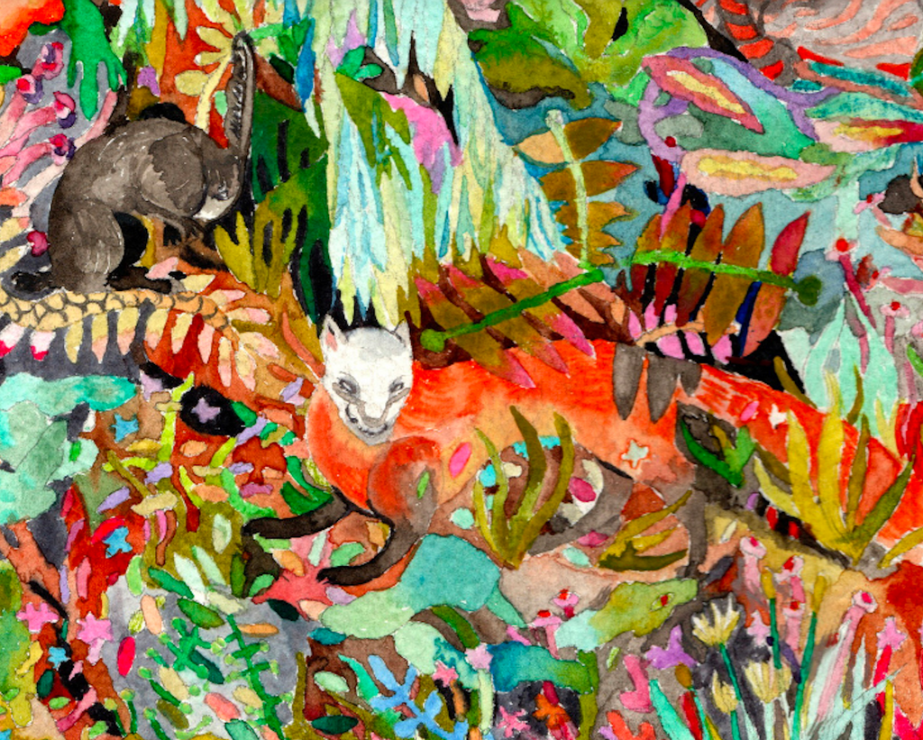 Psychedelic forest - Art Canvas 40x60 cm / 16x24″