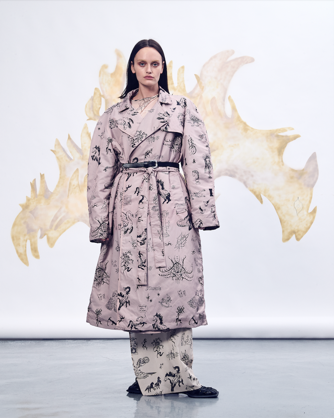 Alchemic Tattoos draped adjustable dress