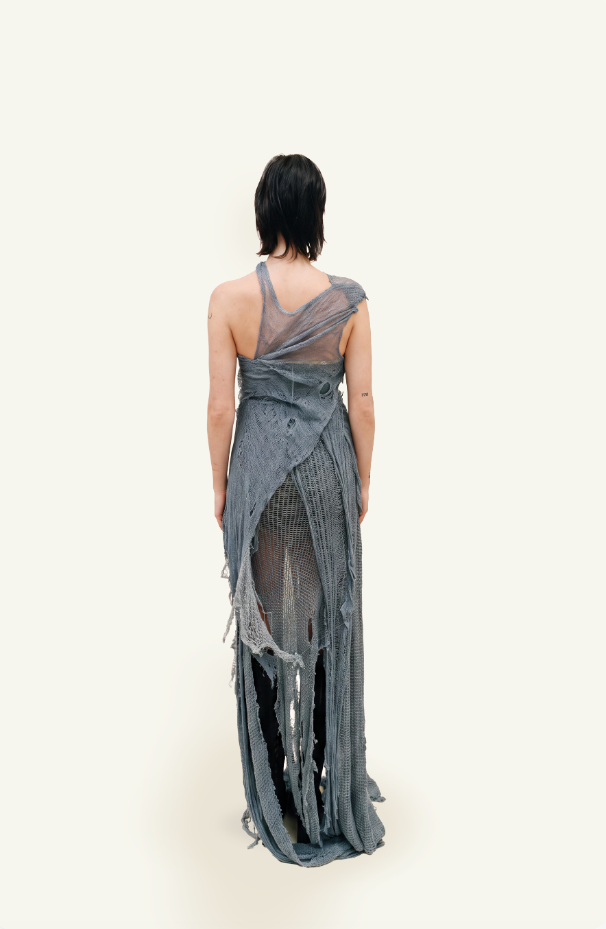Naiad knit draped dress