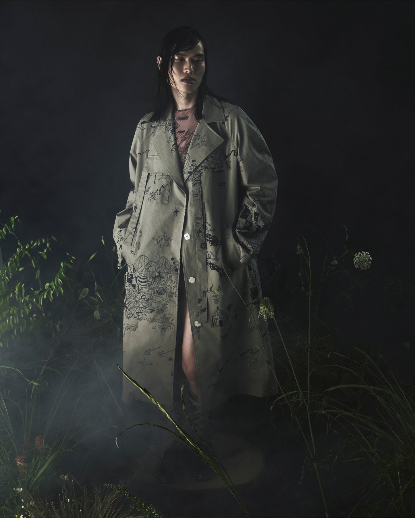 Sci-fi Oversized trenchcoat