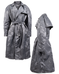 Oversize tattoed trench coat