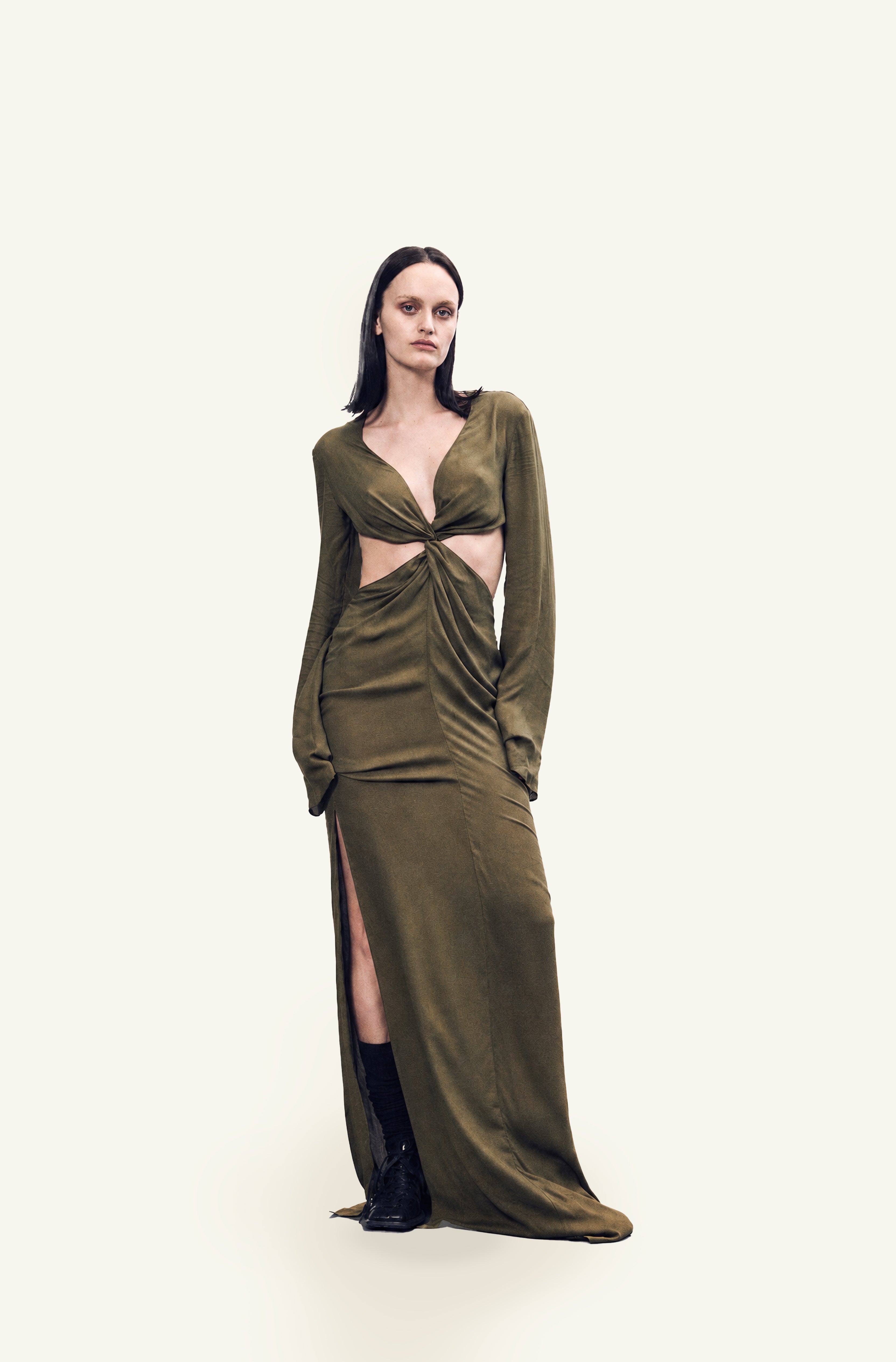 Olive knot dress