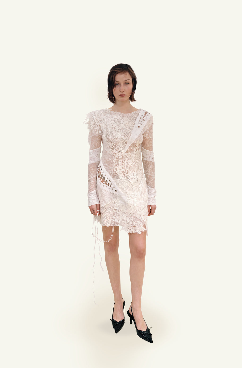 Lily white lace dress