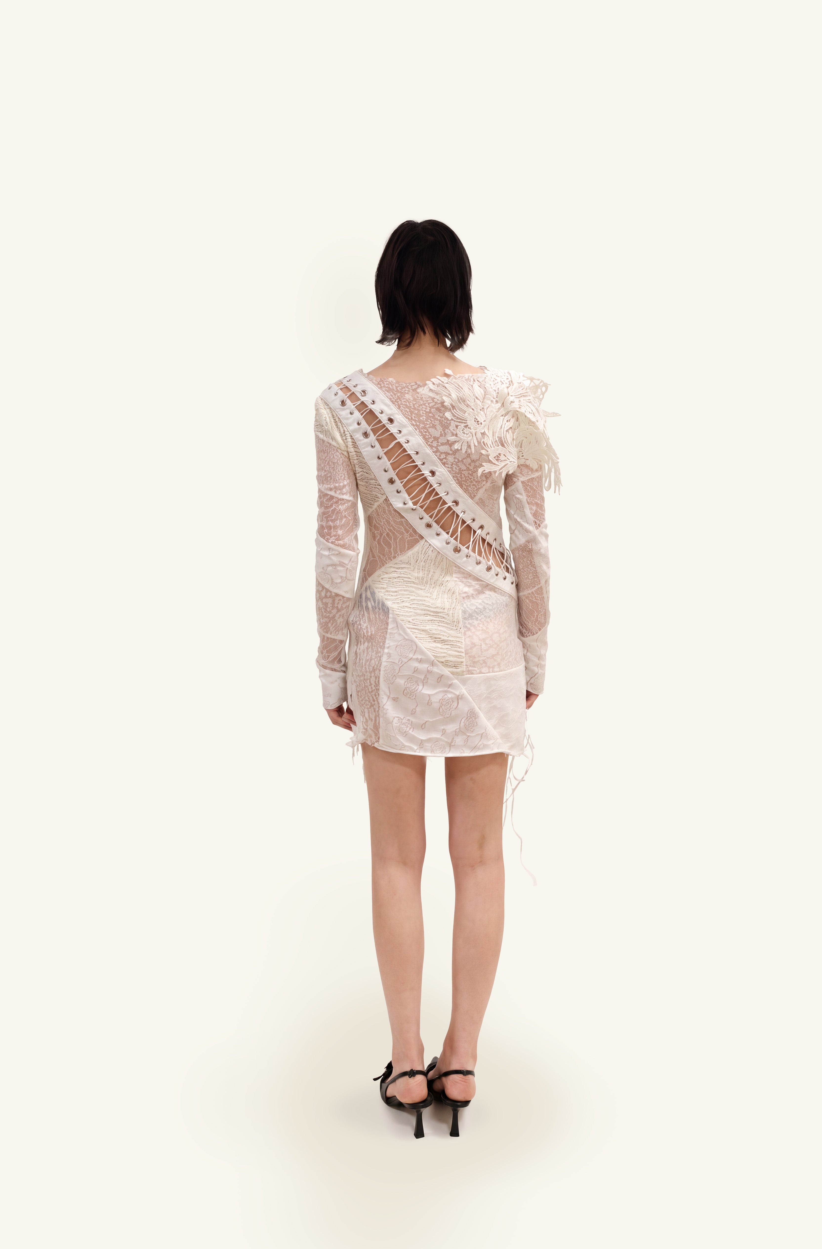 Lily white lace dress