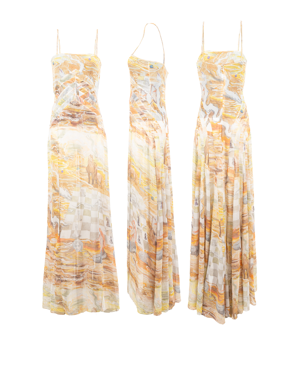 Horses paneled dress