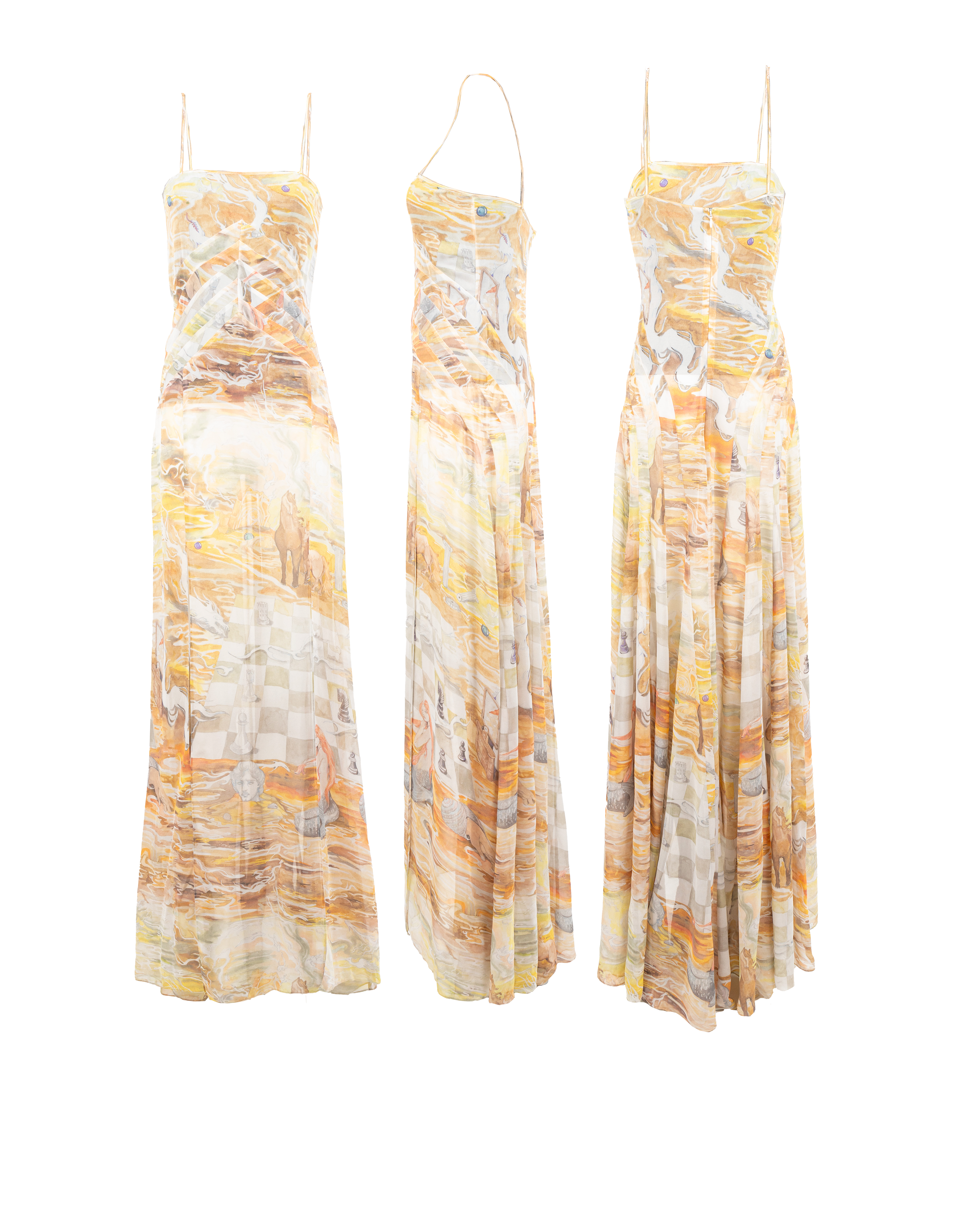 Horses paneled dress