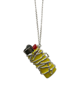 Silver serpents lighter holder