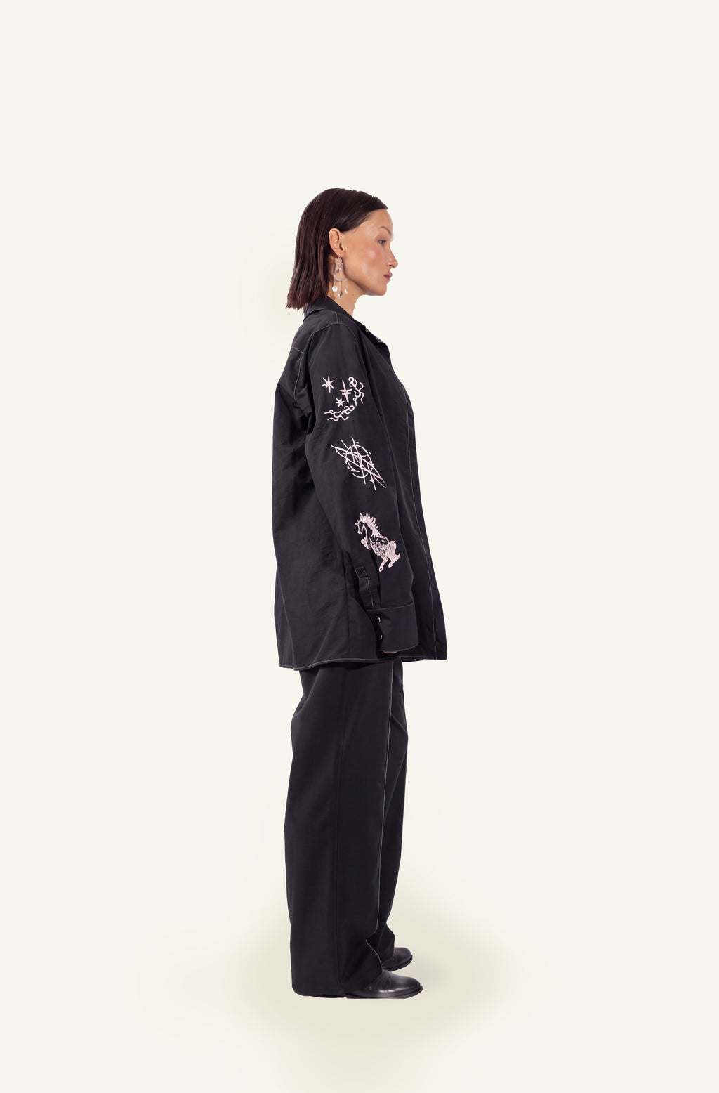 Sigil embroidered shirt