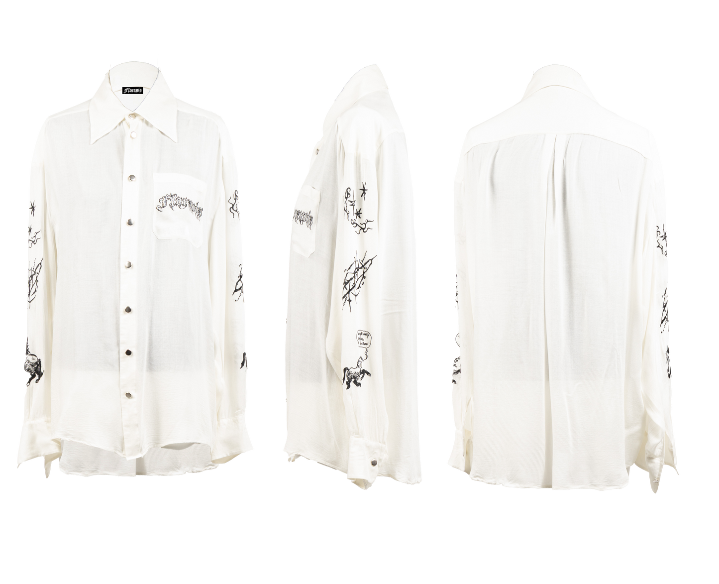 Alchemic embroidered shirt