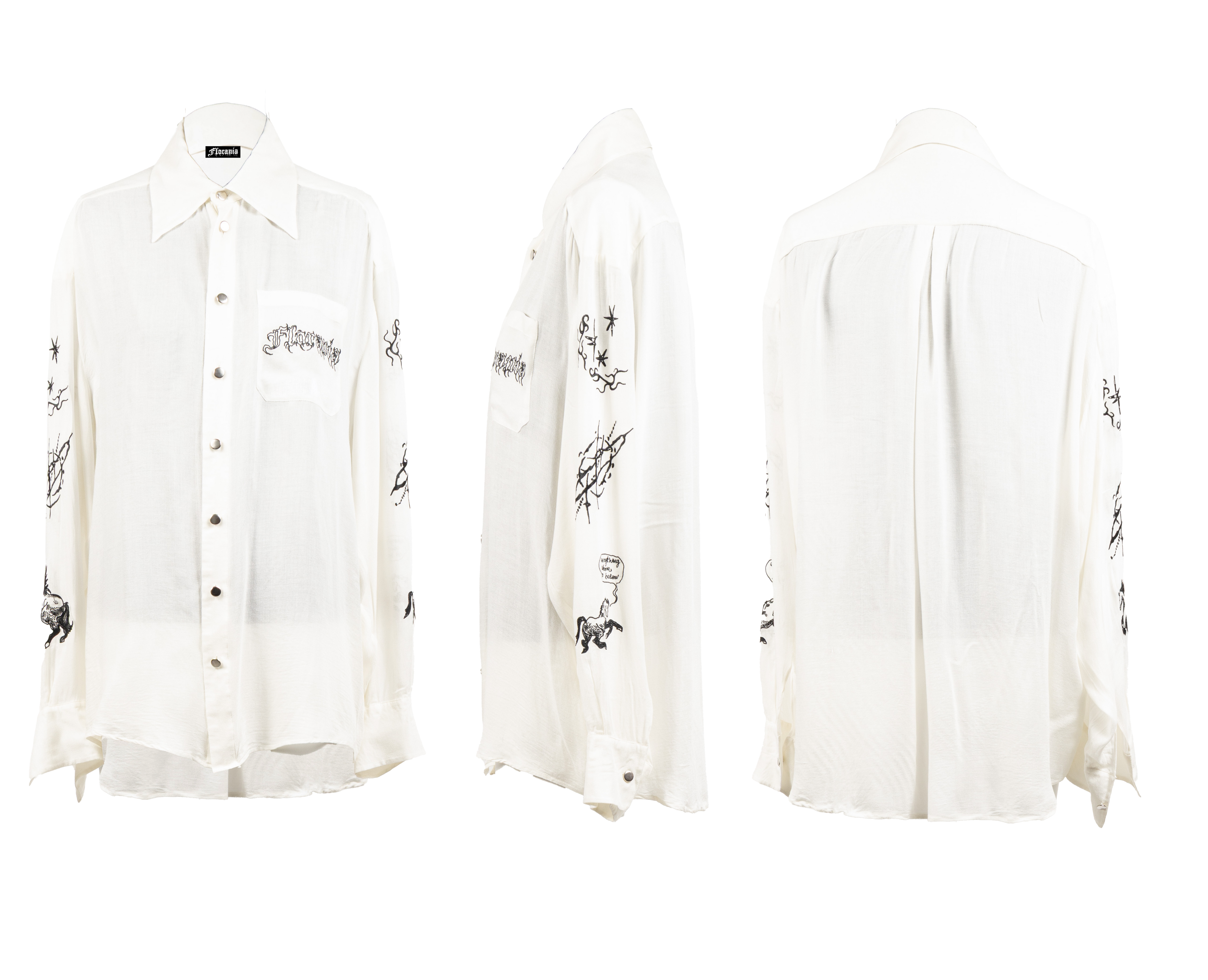 Alchemic embroidered shirt