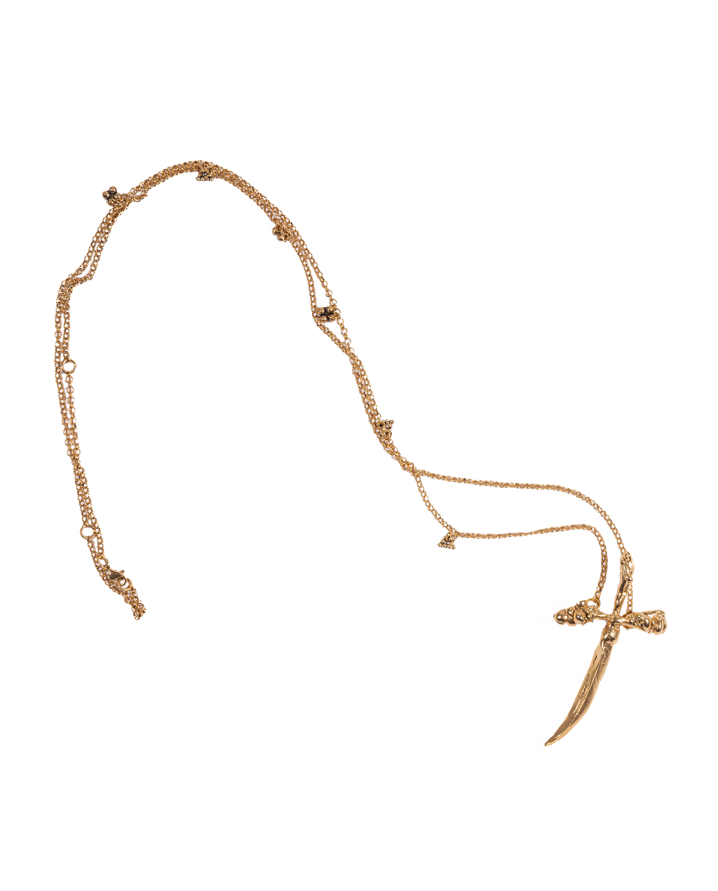 Golden Sword necklace-belt