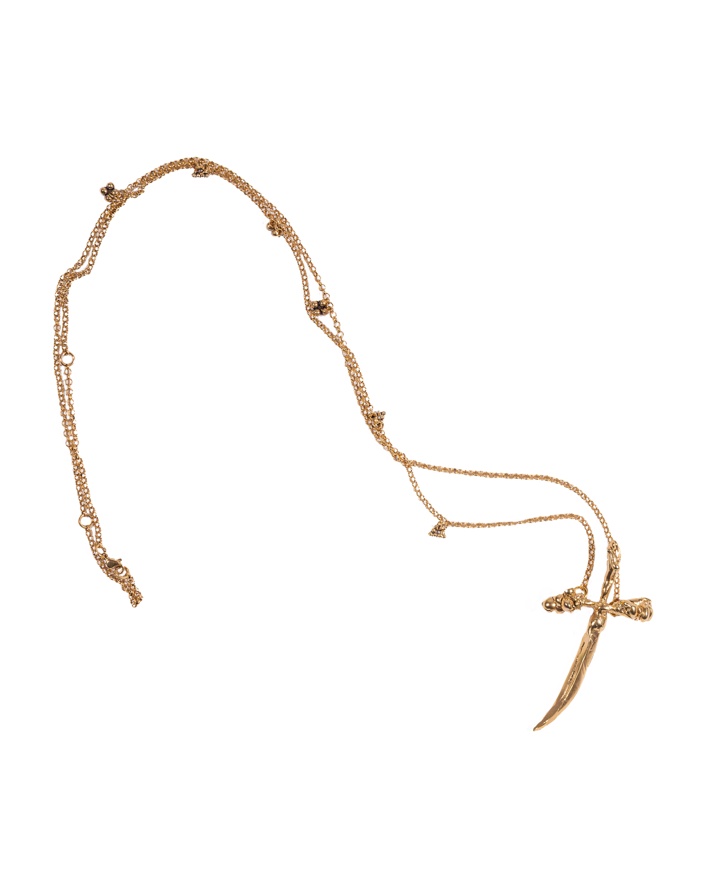 Golden Sword necklace-belt